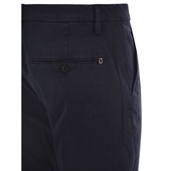 Dondup Men Spiritissimo Regular Chino Trousers In Light Gabardine